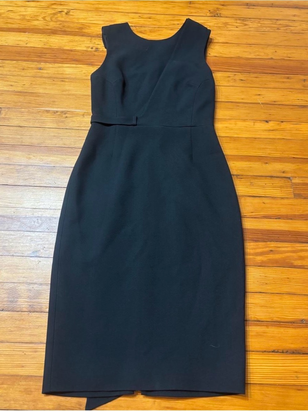 Jason Wu Black Sleeveless Midi Sheath Dress